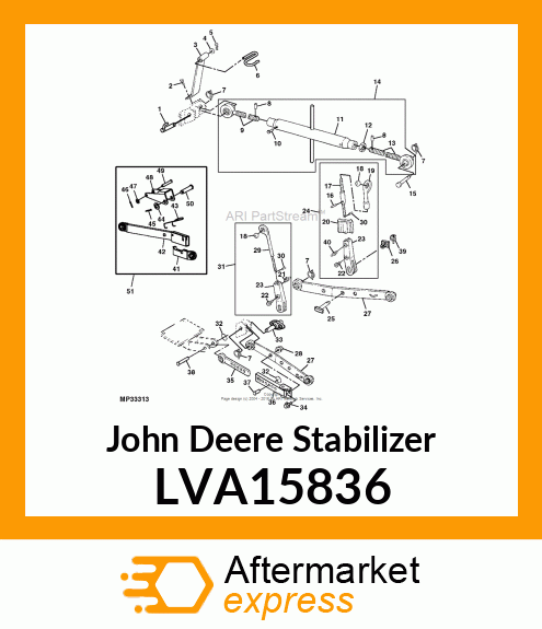 STABILIZER, SWAY BAR LVA15836