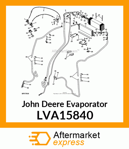 EVAPORATOR, ASSY, EVAPORATOR LVA15840