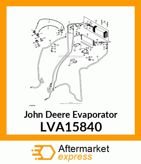 EVAPORATOR, ASSY, EVAPORATOR LVA15840