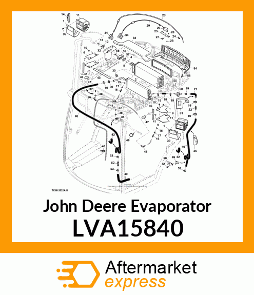 EVAPORATOR, ASSY, EVAPORATOR LVA15840