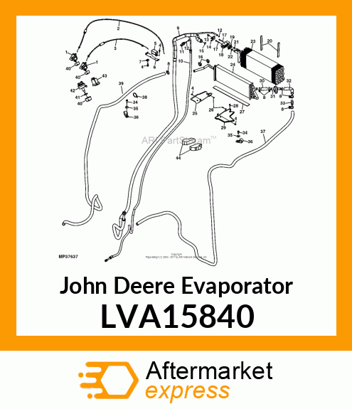 EVAPORATOR, ASSY, EVAPORATOR LVA15840