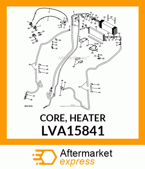 CORE, HEATER LVA15841