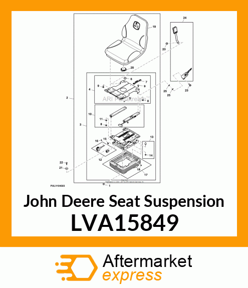 SEAT, SUSPENSION LVA15849