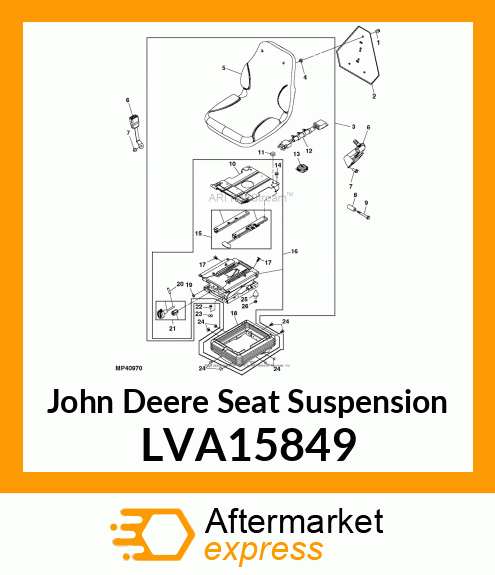 SEAT, SUSPENSION LVA15849