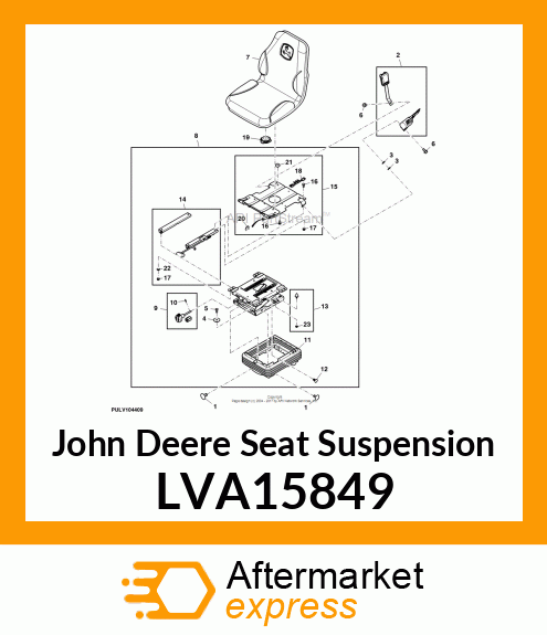 SEAT, SUSPENSION LVA15849