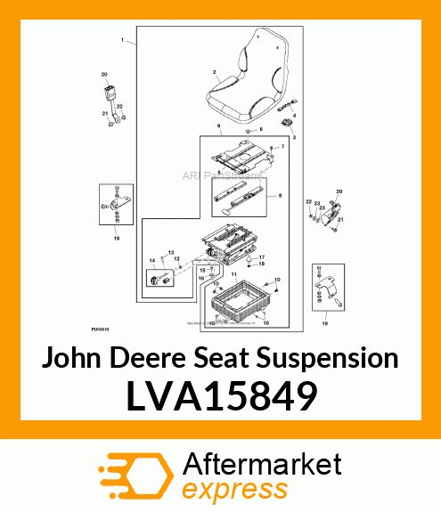 SEAT, SUSPENSION LVA15849