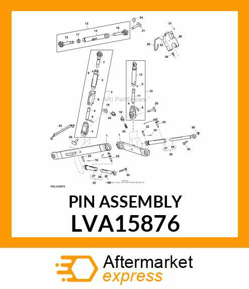 QUICK LOCK PIN WITH DETAIN BALLamp;LAN LVA15876