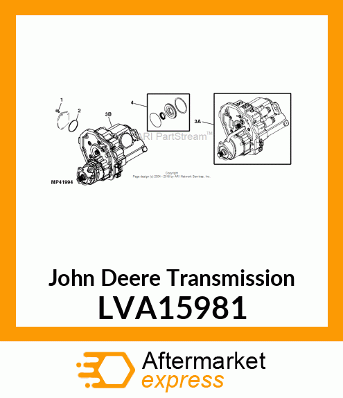 HYDROSTATIC TRANSMISSION; DDC LF LVA15981