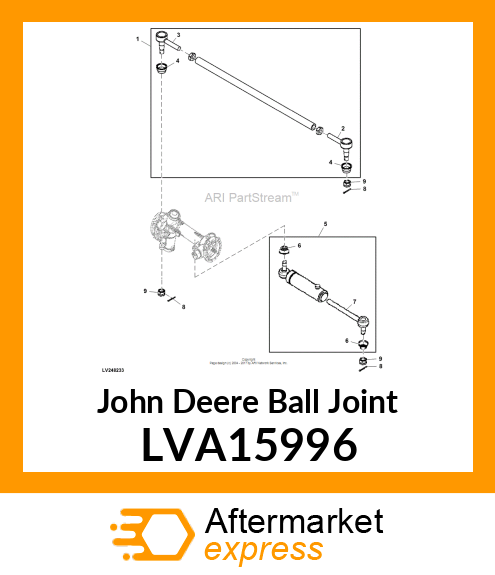 BALL JOINT, RH TIE ROD LVA15996