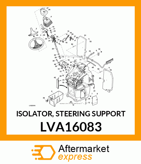 ISOLATOR, STEERING SUPPORT LVA16083