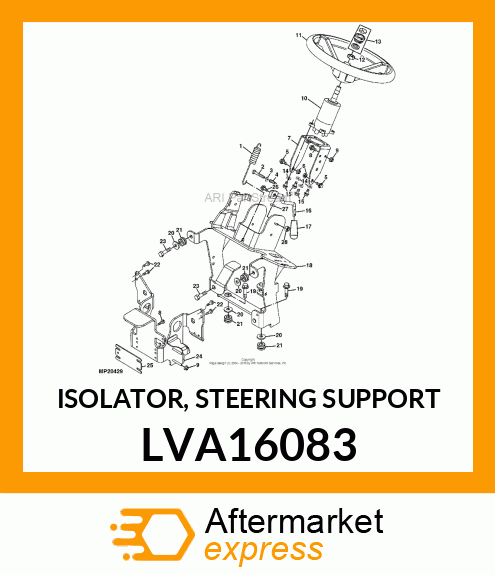 ISOLATOR, STEERING SUPPORT LVA16083