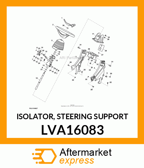 ISOLATOR, STEERING SUPPORT LVA16083