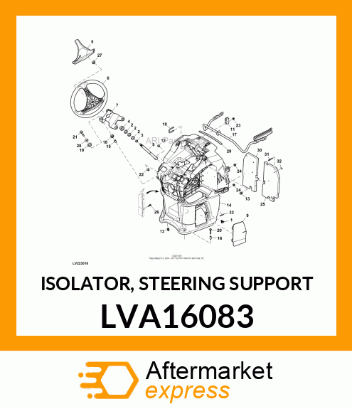 ISOLATOR, STEERING SUPPORT LVA16083