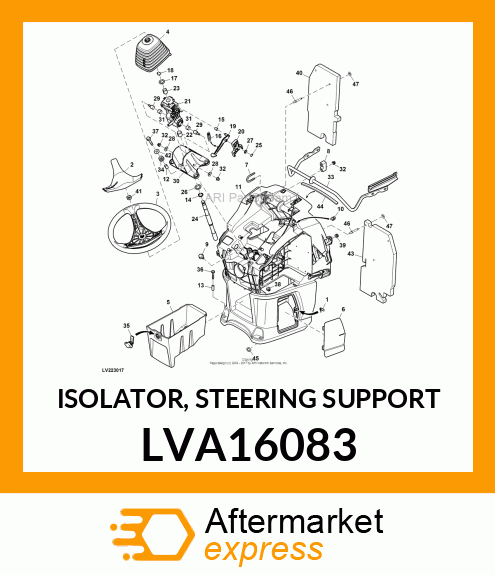 ISOLATOR, STEERING SUPPORT LVA16083