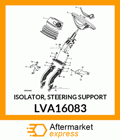 ISOLATOR, STEERING SUPPORT LVA16083