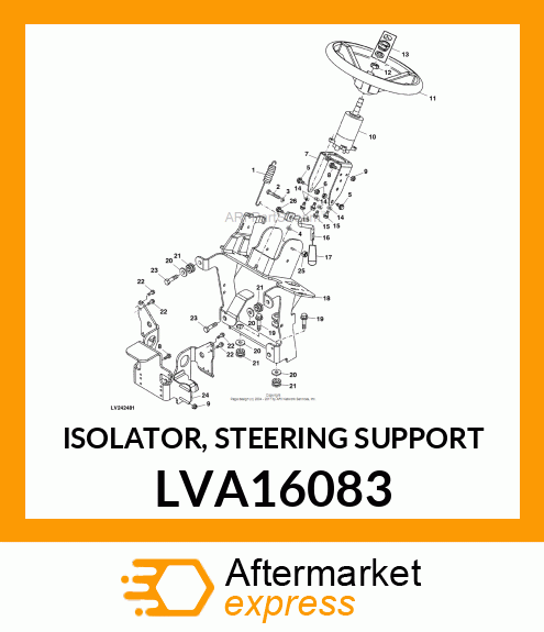 ISOLATOR, STEERING SUPPORT LVA16083