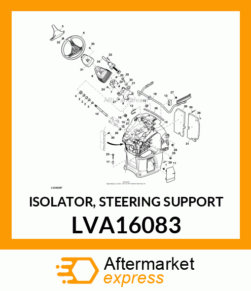 ISOLATOR, STEERING SUPPORT LVA16083