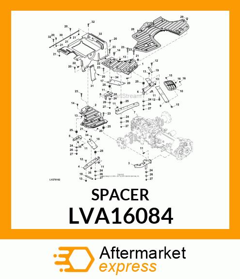 ISOLATOR, FLOORBOARD LVA16084