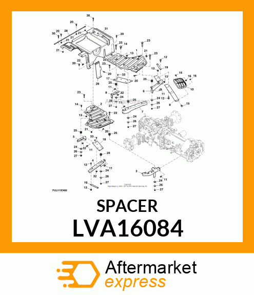 ISOLATOR, FLOORBOARD LVA16084