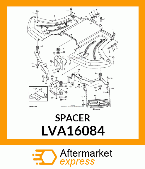 ISOLATOR, FLOORBOARD LVA16084