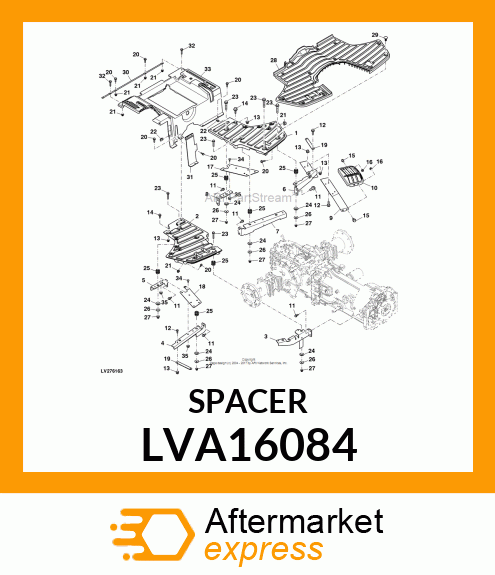 ISOLATOR, FLOORBOARD LVA16084