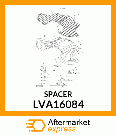 ISOLATOR, FLOORBOARD LVA16084