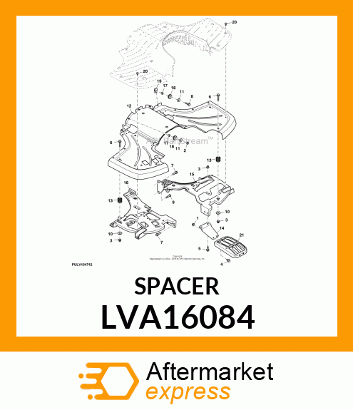 ISOLATOR, FLOORBOARD LVA16084