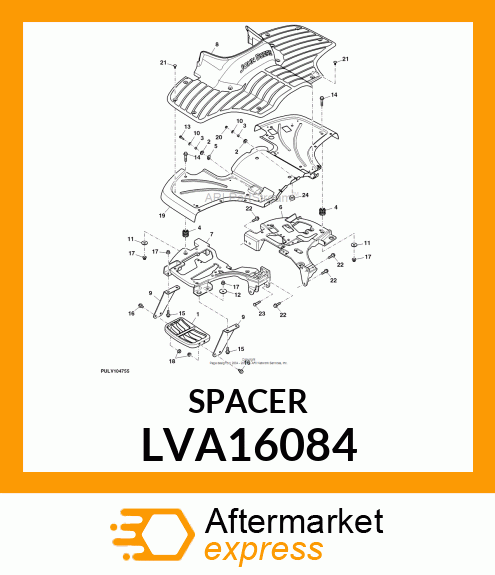 ISOLATOR, FLOORBOARD LVA16084