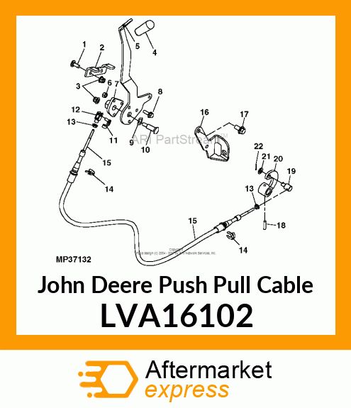 CABLE, 4X20 MFWD CONTROL LVA16102