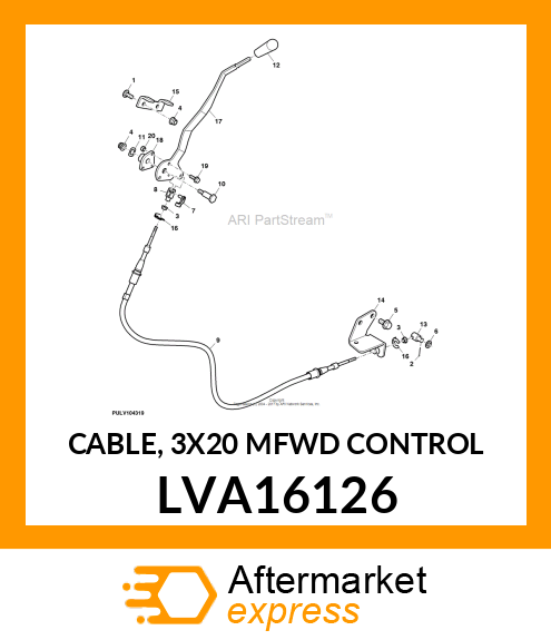 CABLE, 3X20 MFWD CONTROL LVA16126