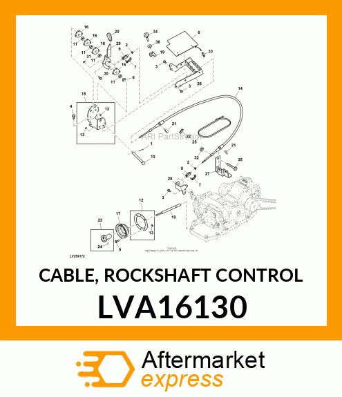 CABLE, ROCKSHAFT CONTROL LVA16130