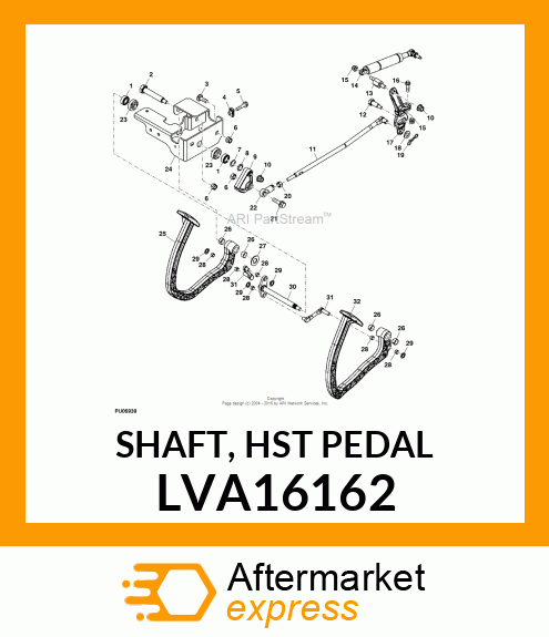 SHAFT, HST PEDAL LVA16162