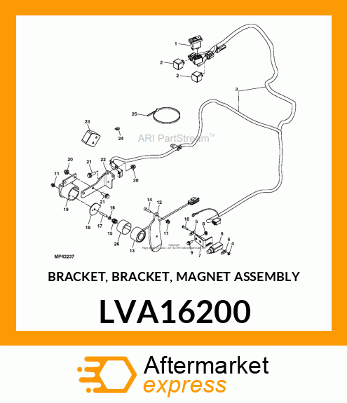 BRACKET, BRACKET, MAGNET ASSEMBLY LVA16200