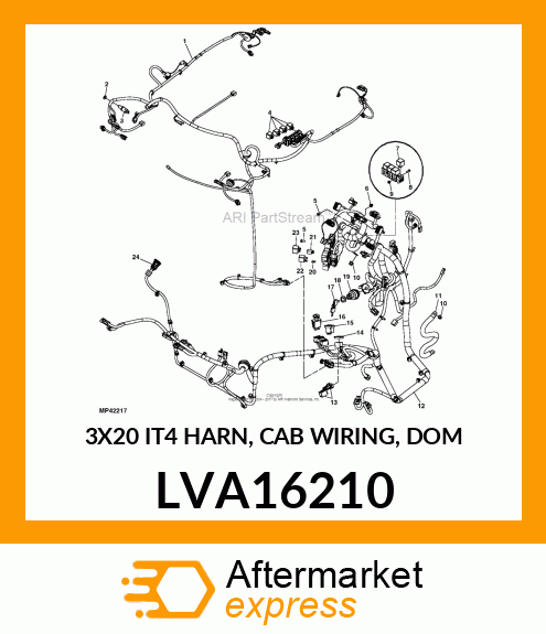 3X20 IT4 HARN, CAB WIRING, DOM LVA16210