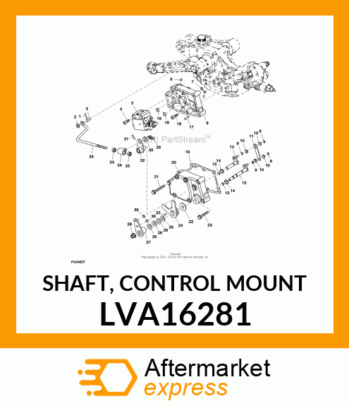 SHAFT, CONTROL MOUNT LVA16281