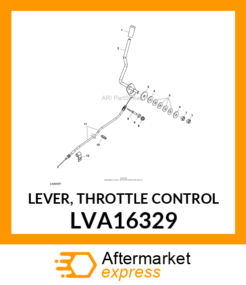 LEVER, THROTTLE CONTROL LVA16329