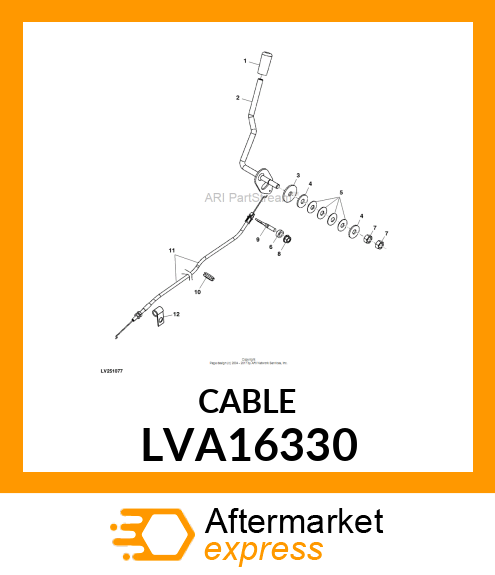 CABLE, ENGINE THROTTLE LVA16330