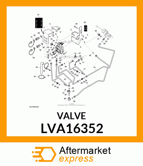 VALVE, 2 SPOOL SCV LVA16352