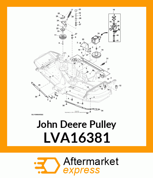 PULLEY, SHEAVE, 54D GEARBOX LVA16381