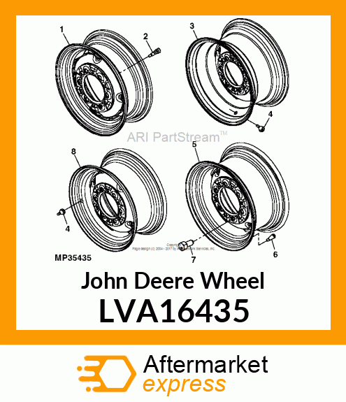 WHEEL 15X7JA GKN 1.5 INSET LVA16435