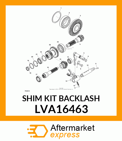 SHIM KIT BACKLASH LVA16463