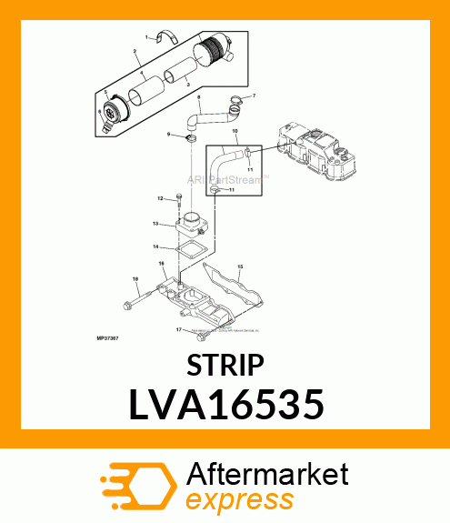 STRAP, RUBBER LVA16535