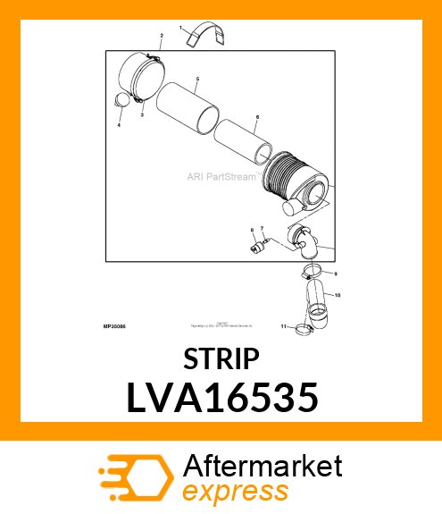 STRAP, RUBBER LVA16535