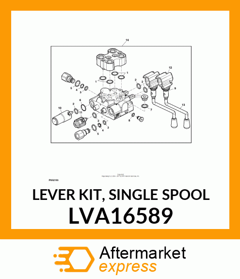 LEVER KIT, SINGLE SPOOL LVA16589