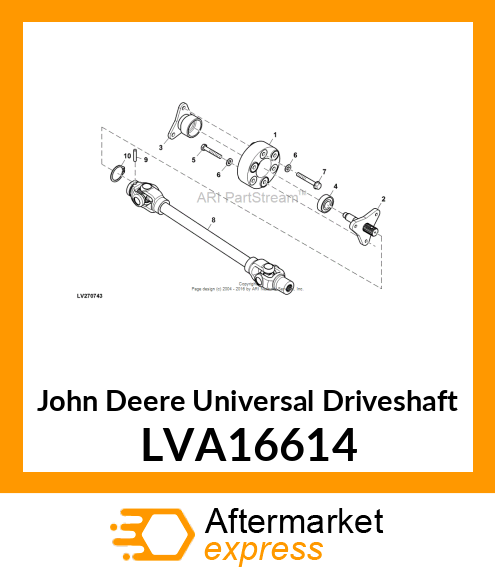 UNIVERSAL DRIVESHAFT, 1023/26 TRANS LVA16614