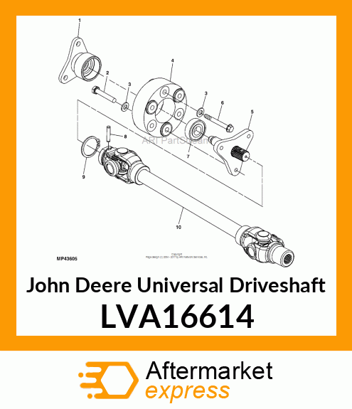 UNIVERSAL DRIVESHAFT, 1023/26 TRANS LVA16614