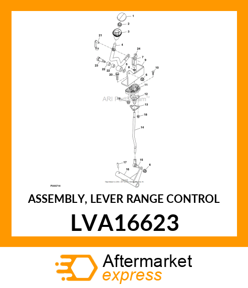 ASSEMBLY, LEVER RANGE CONTROL LVA16623