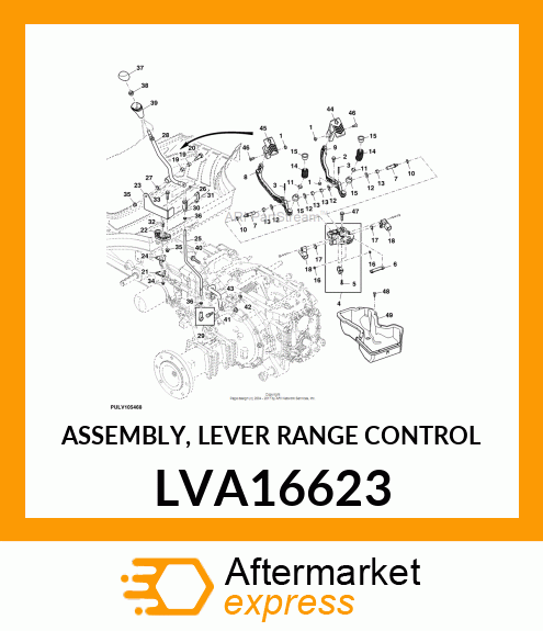 ASSEMBLY, LEVER RANGE CONTROL LVA16623