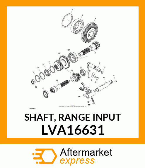 SHAFT, RANGE INPUT LVA16631