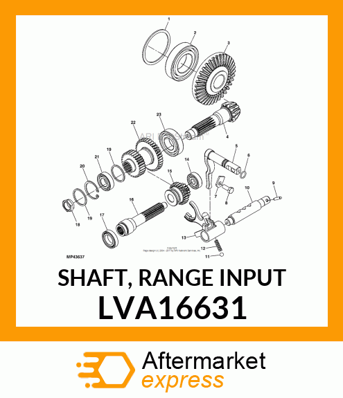 SHAFT, RANGE INPUT LVA16631